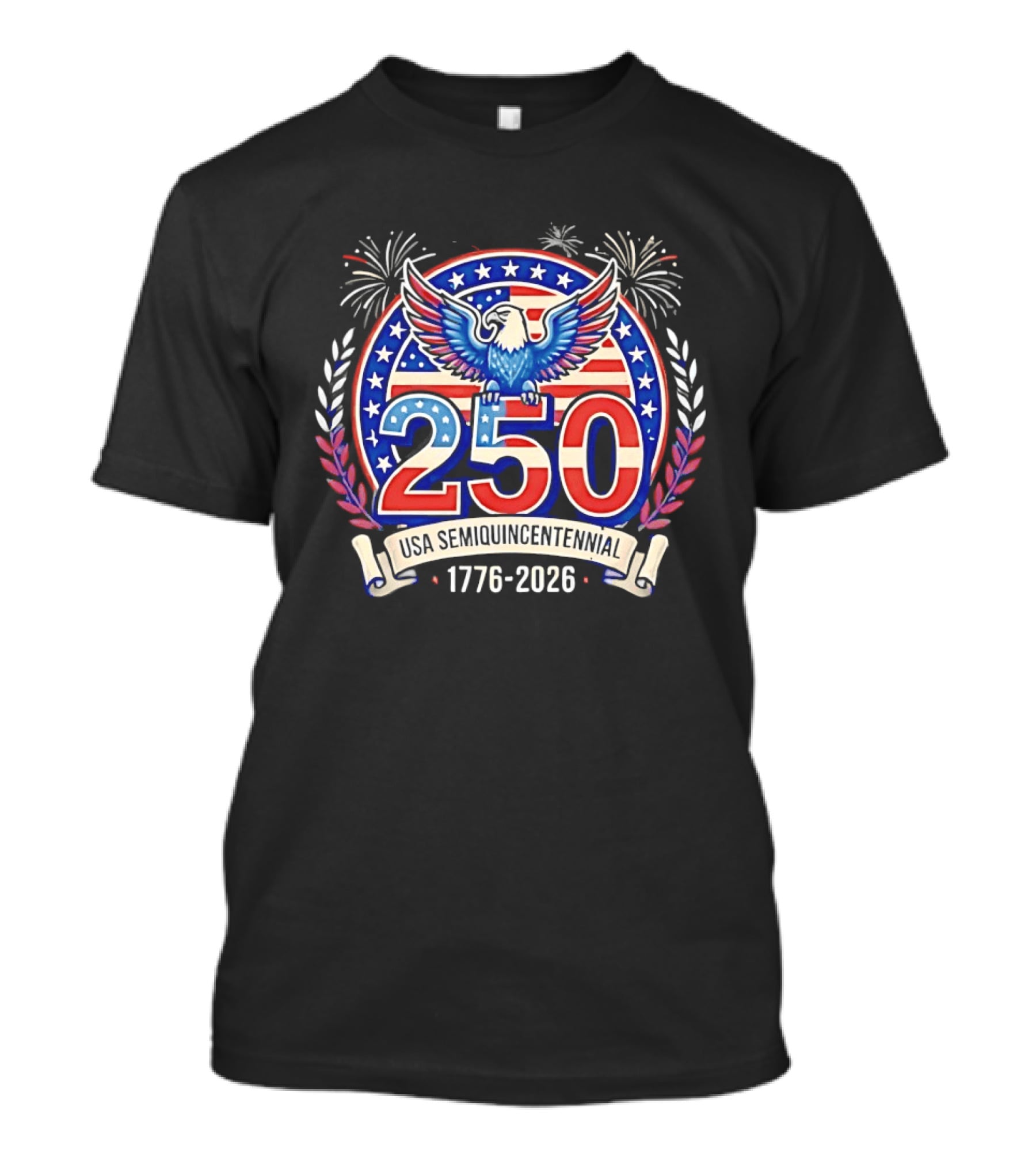 250 USA Semiquincentennial Eagle And Stars 1776 2026 Celebration T-Shirt