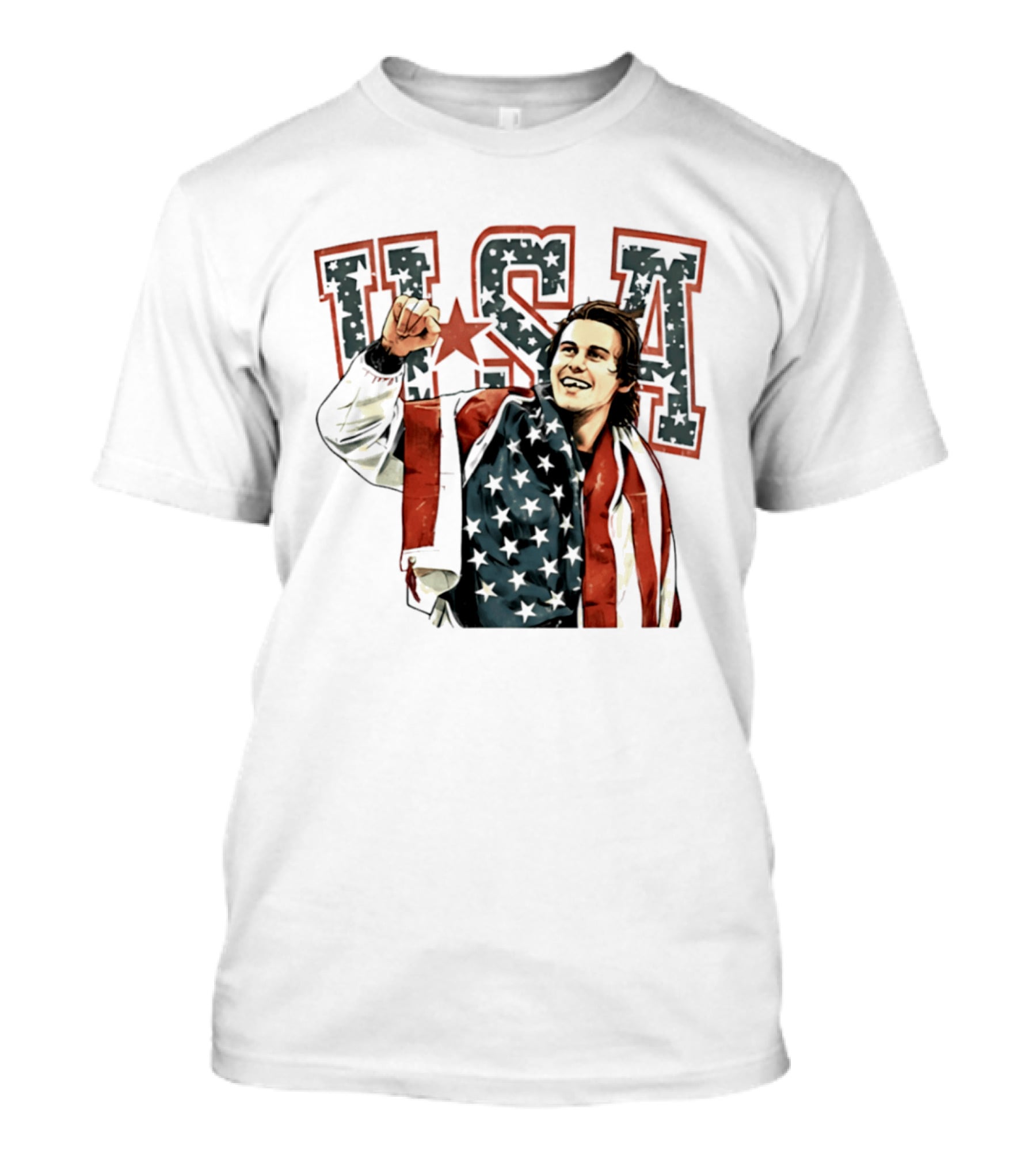 Jack Hughes USA Gold Victory 2026 Celebration T-Shirt