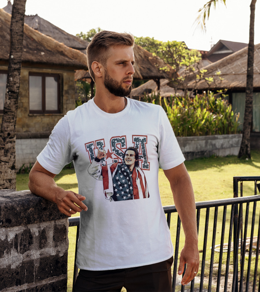Jack Hughes USA Gold Victory 2026 Celebration T-Shirt
