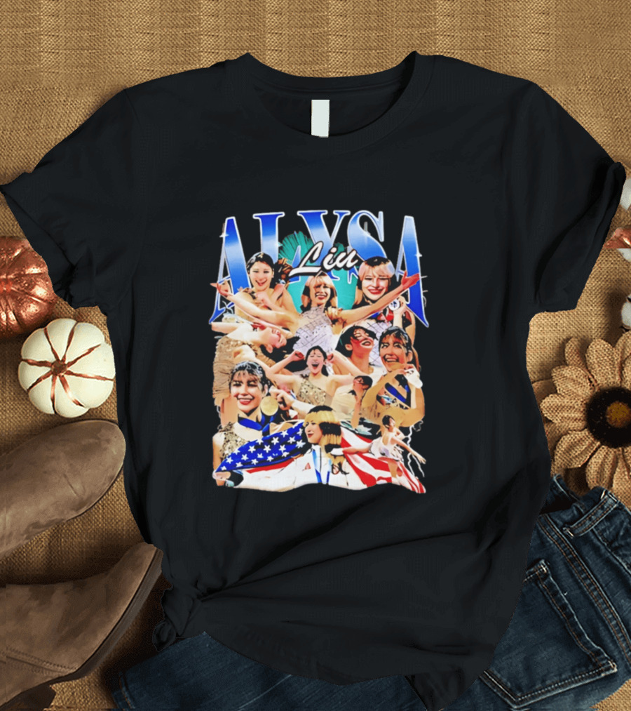 Alysa Liu Celebratory Figure Skating Moments Montage 2026 T-Shirt