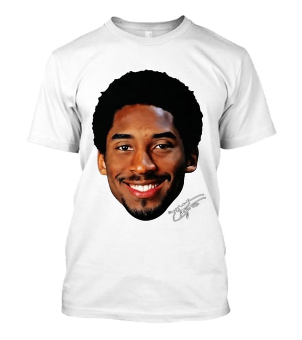 Kobe Bryant Big Face All Smiles NBA Legend T-Shirt