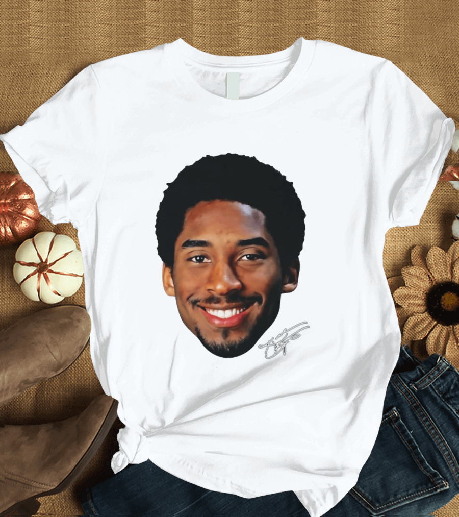 Kobe Bryant Big Face All Smiles NBA Legend T-Shirt