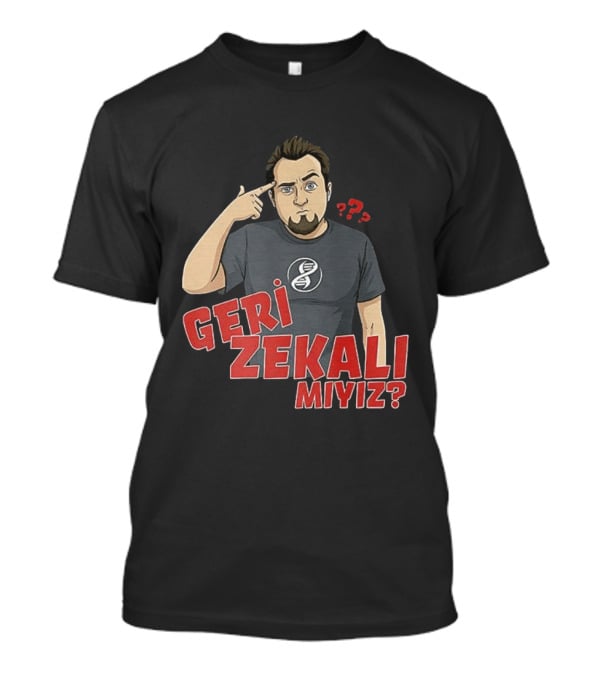 Geri Zekali Miyiz DNA Logo Question Mark T-Shirt