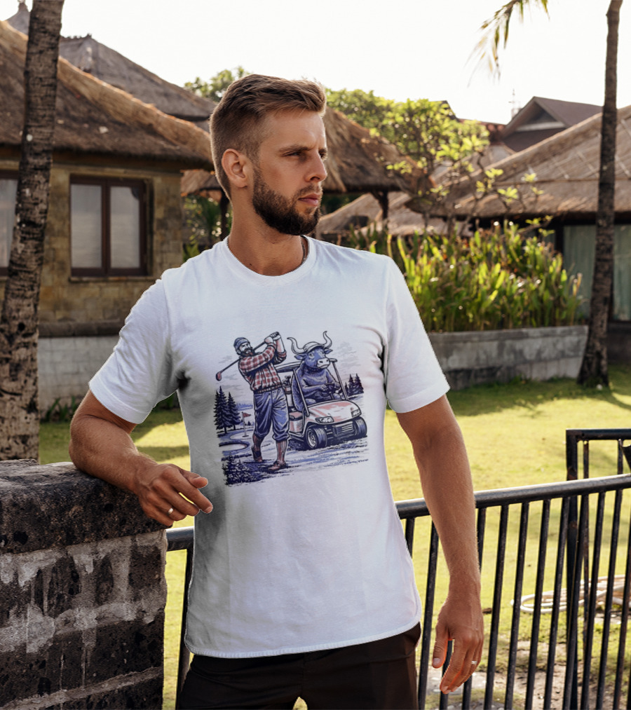 Paul And Babe Lumberjack Golfing Adventure Minnesota T-Shirt