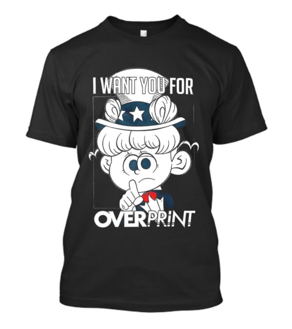 I Want You For Over Print Uncle Pig America T-Shirt