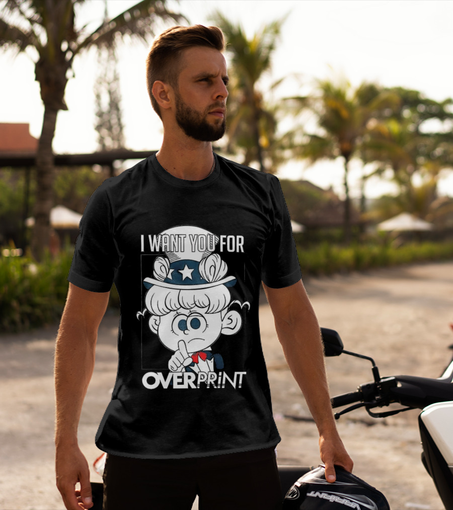 I Want You For Over Print Uncle Pig America T-Shirt
