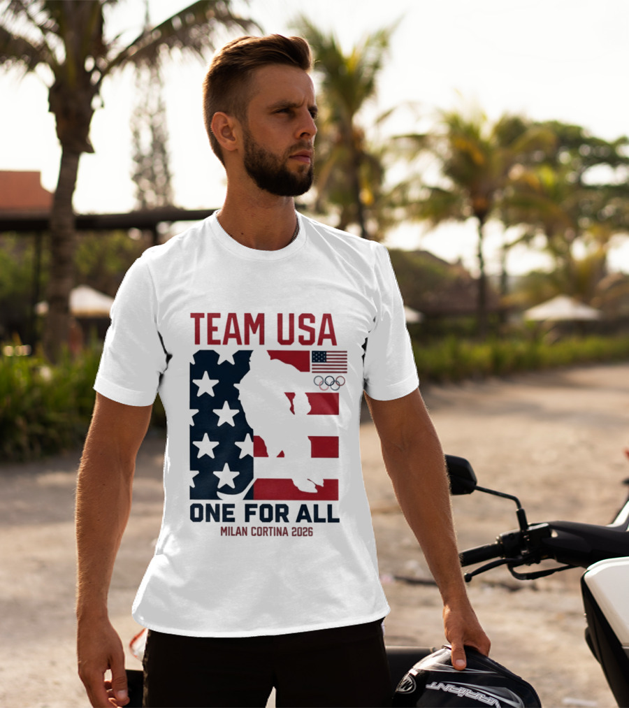 Team USA One For All Milan Cortina 2026 Winter Olympics T-Shirt