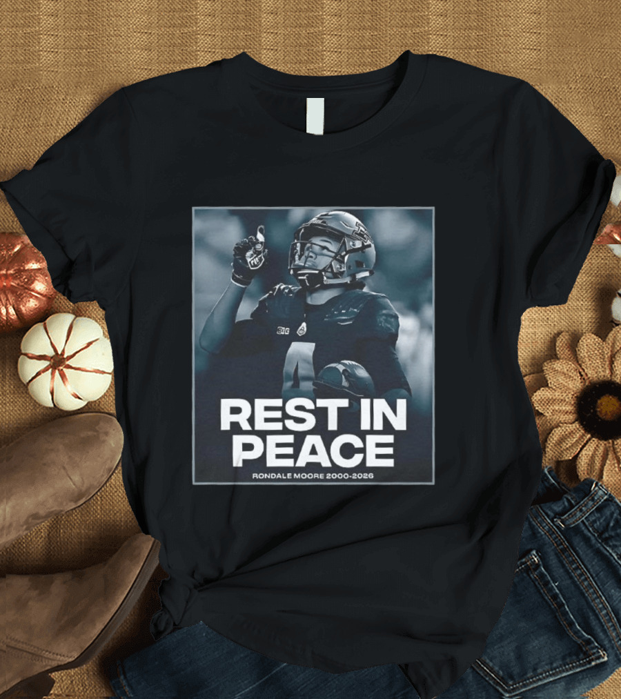 Rondale Moore Rest In Peace Tribute 2000 2026 Football Memorial T-Shirt