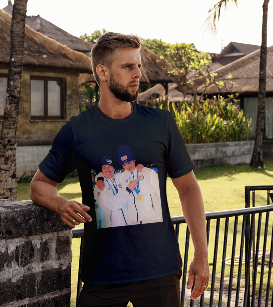 Team USA Golden Goal 2026 Milano Cortina Winter Olympics Celebrating Victory T-Shirt