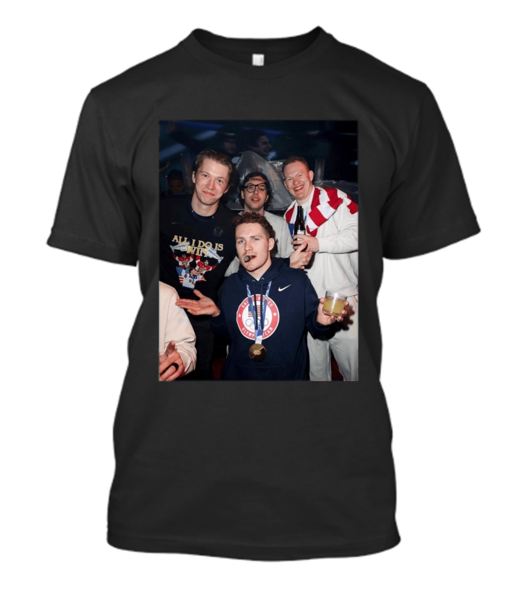 All I Do Is Win USA Men's Olympic Team Celebration T-Shirt