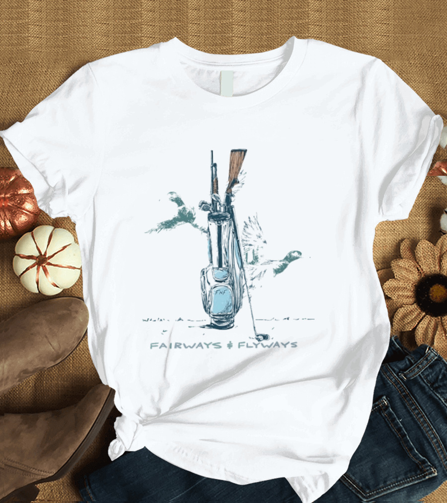 Fairways And Flyways Golf Bag Seafoam T-Shirt