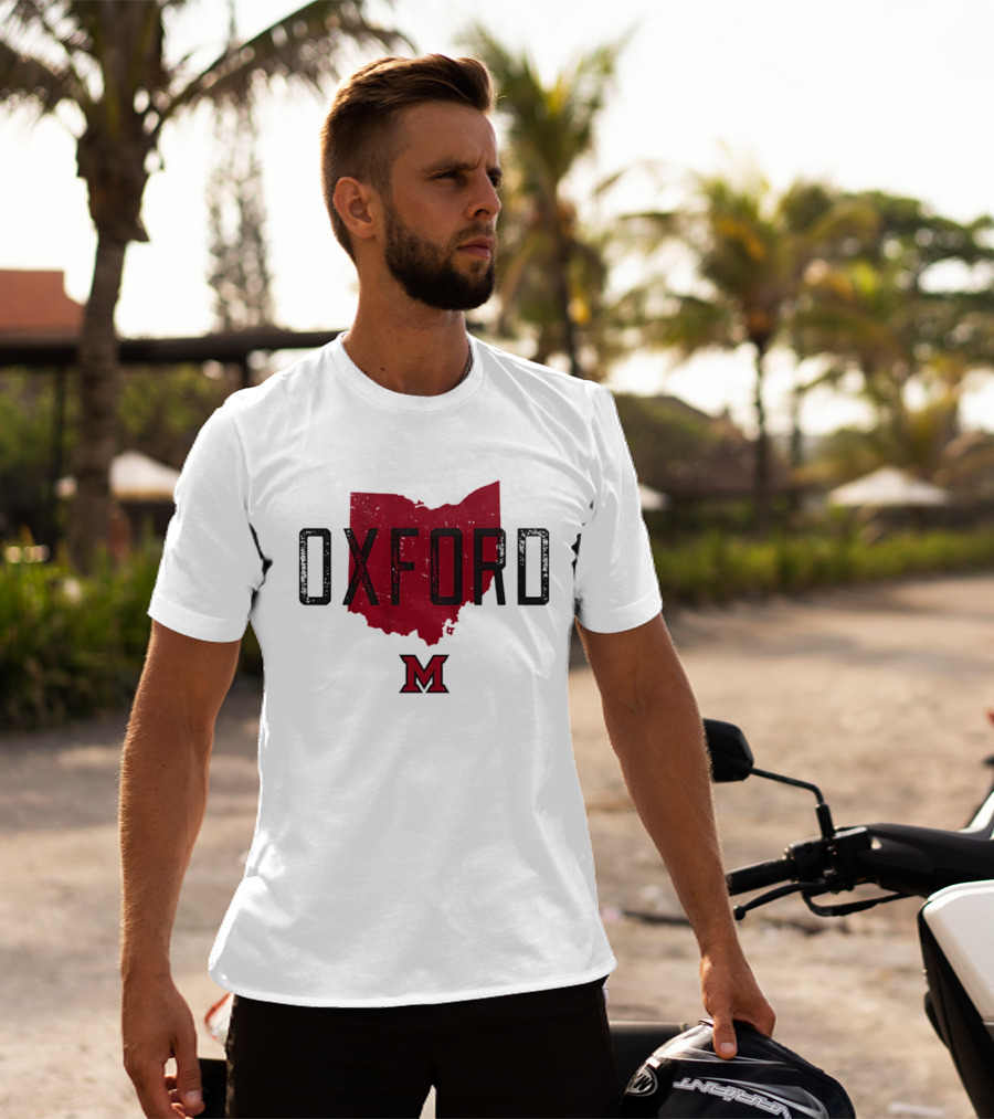 Miami RedHawks Oxford Ohio State M Logo 2026 T-Shirt