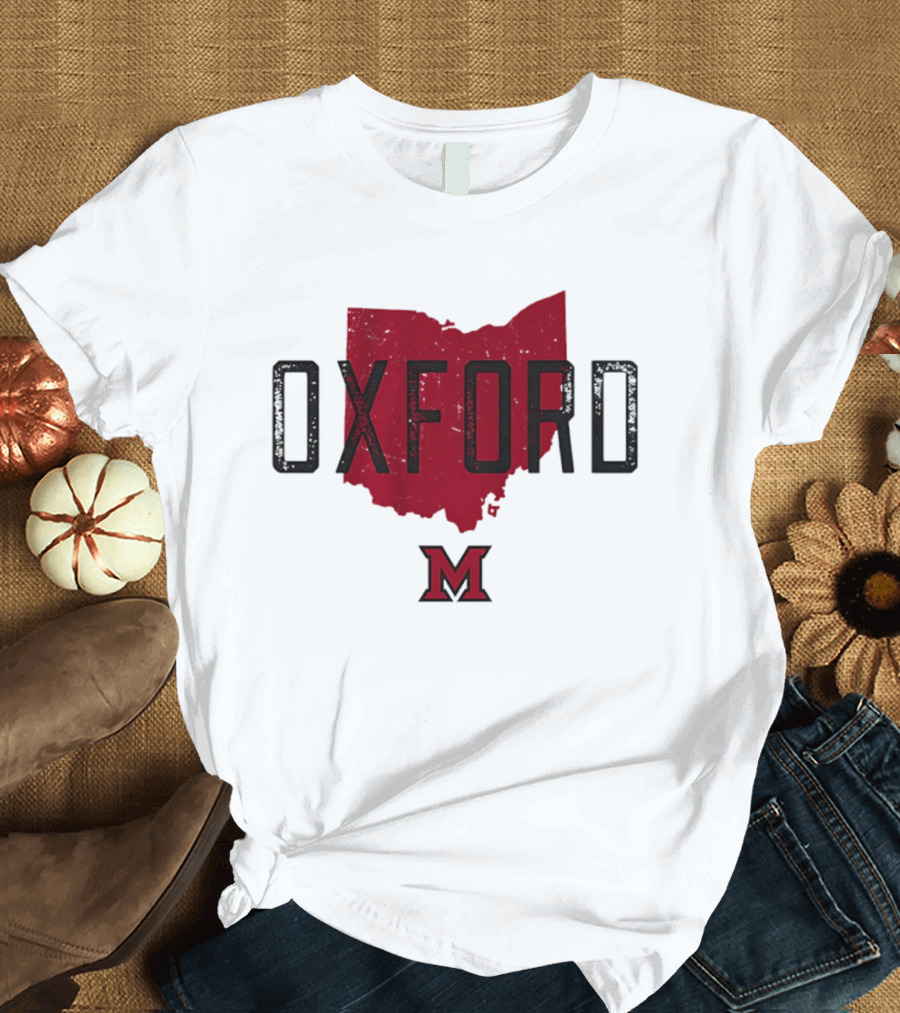 Miami RedHawks Oxford Ohio State M Logo 2026 T-Shirt