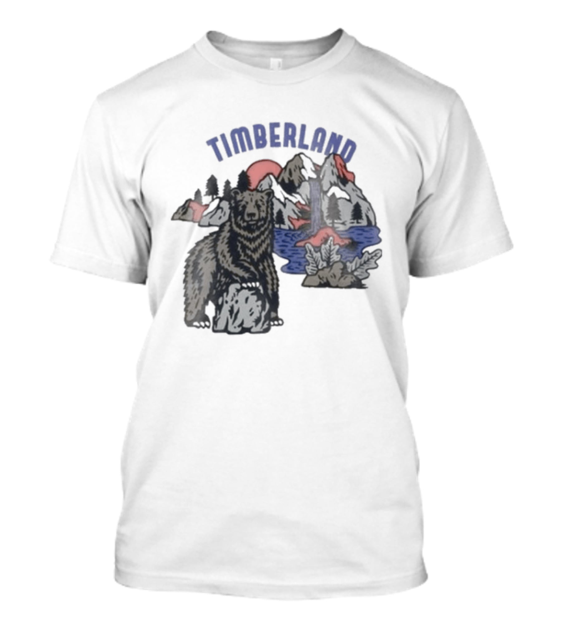 Timberland Bear Mountains And Sunset T-Shirt