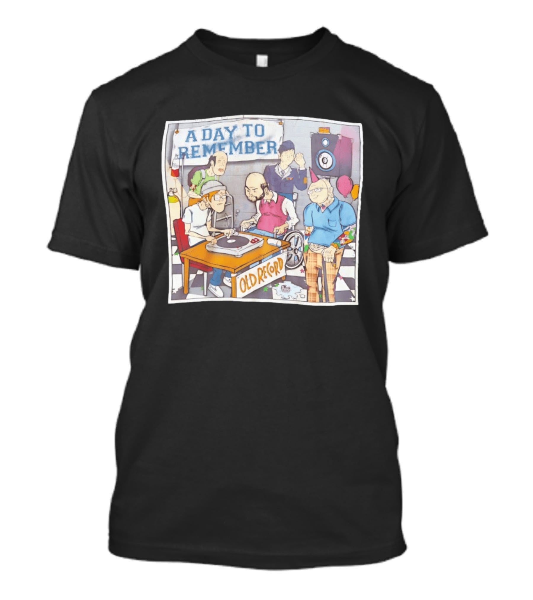 A Day To Remember Old Record Turntable Party Scene T-Shirt