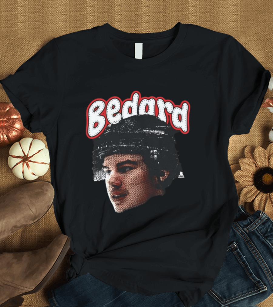 Connor Bedard Chicago Blackhawks Hockey Big Face T-Shirt
