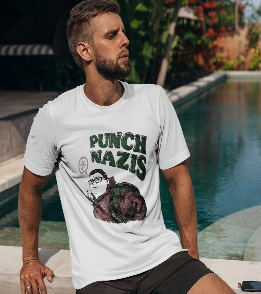 Punch Nazis OK Student Lake Zurich High School T-Shirt
