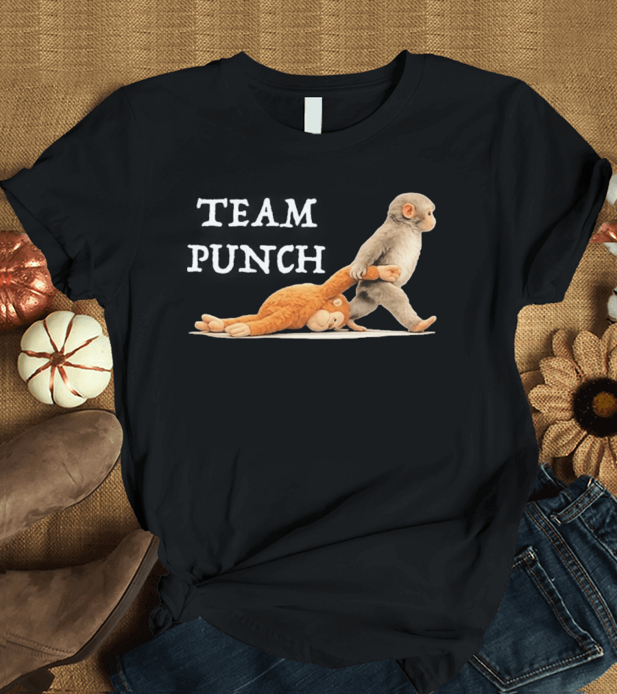 Team Punch Baby Monkey Humor Trend T-Shirt