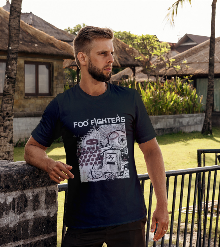 Foo Fighters Your Favorite Toy Album Abstract Pink Geometric T-Shirt