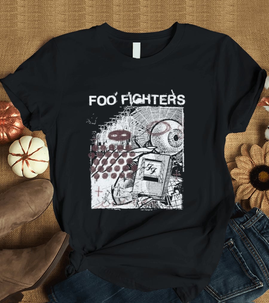 Foo Fighters Your Favorite Toy Album Abstract Pink Geometric T-Shirt