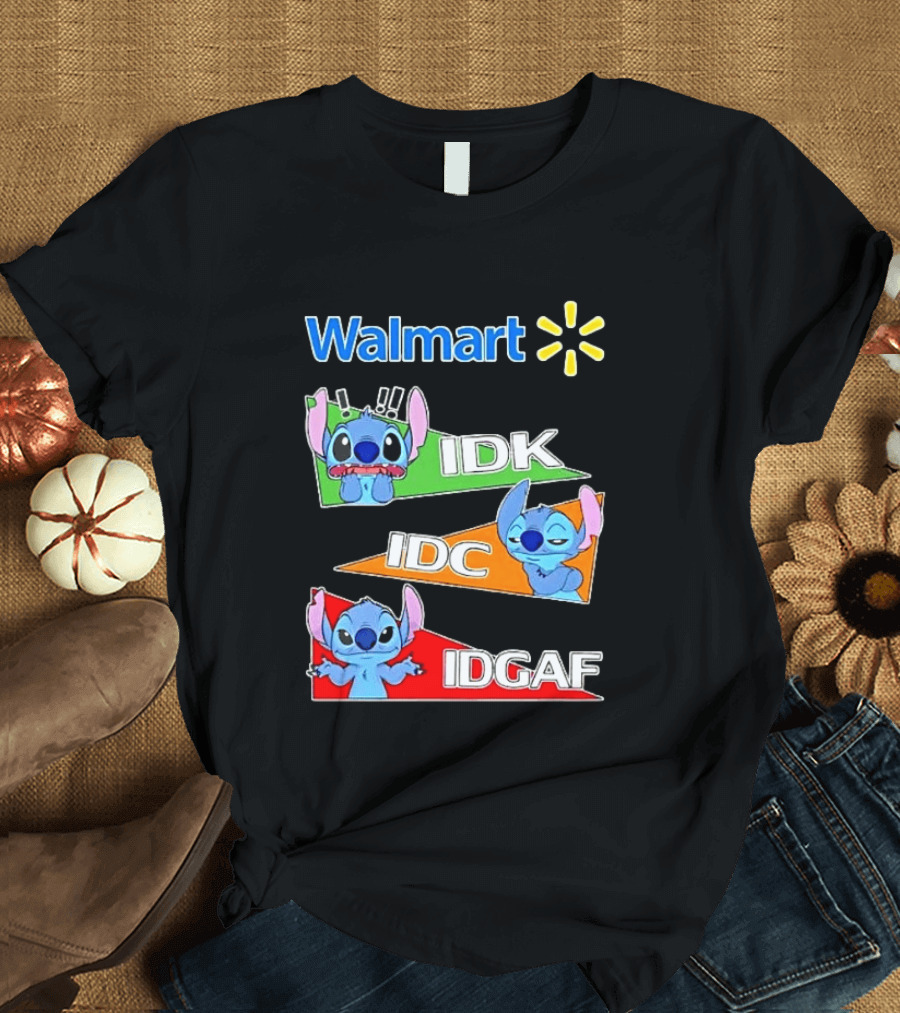 Walmart Stitch IDK IDC IDGAF T-Shirt