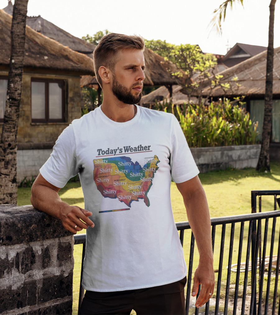 Today's Weather Shitty Map Alexander Skarsgard T-Shirt
