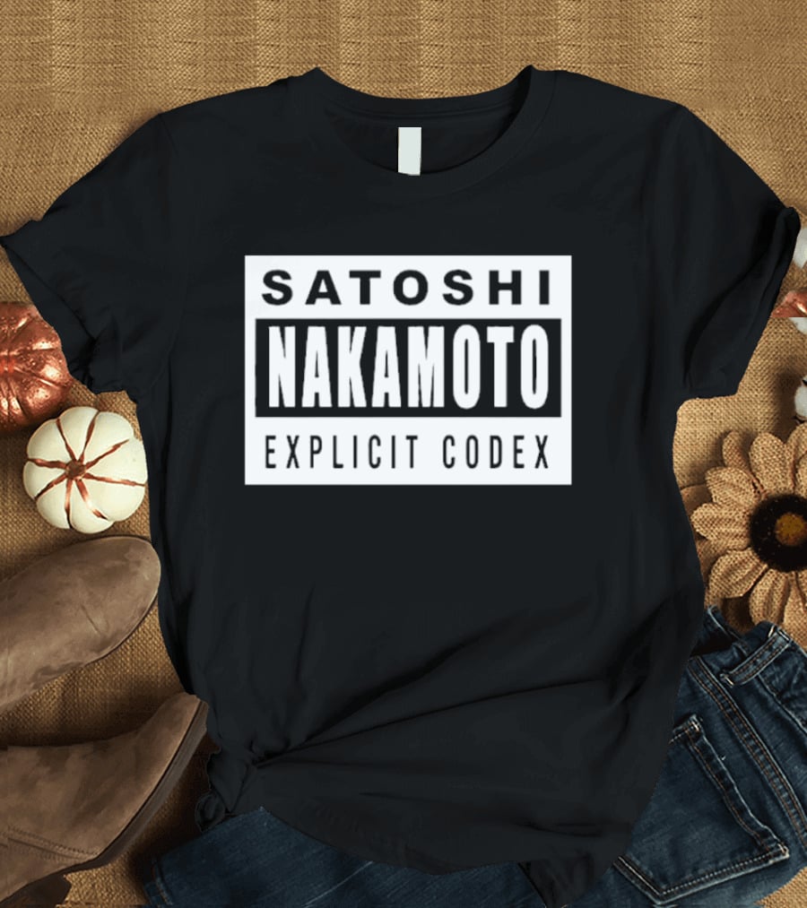 Satoshi Nakamoto Explicit Codex T-Shirt