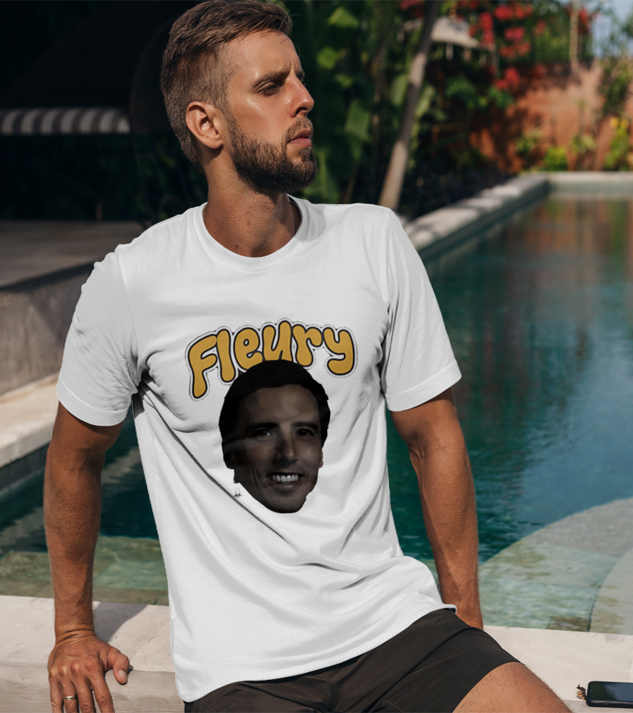 Marc André Fleury Pittsburgh Penguins Big Head Fleury '26 T-Shirt