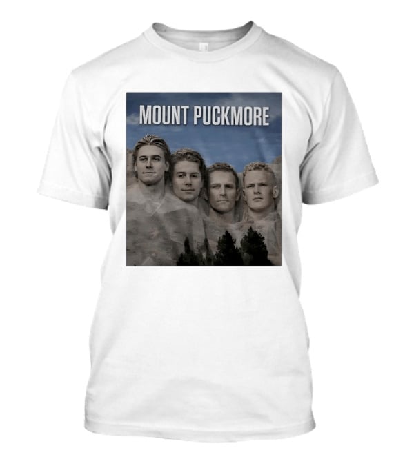 Mount Puckmore Hockey Stars Carved Into Stone Mountain T-Shirt