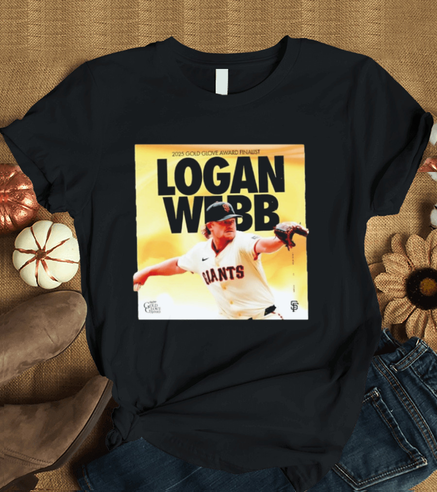 2025 Gold Glove Award Finalist Logan Webb Giants T-Shirt