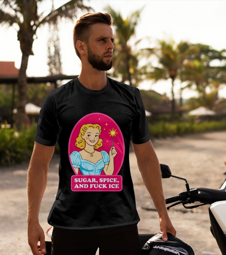 Sugar Spice And Fuck Ice Retro Cartoon Magic Wand T-Shirt