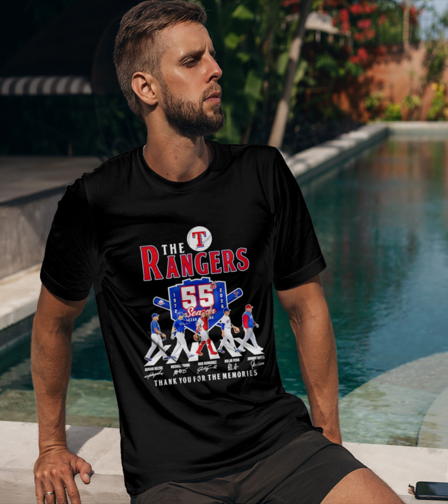 Texas Rangers 55th Season 1972 2026 Thank You For The Memories T-Shirt