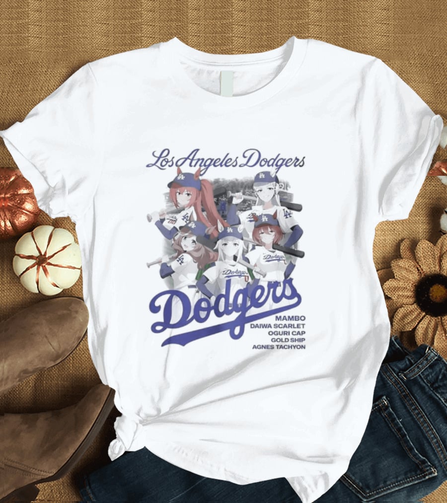 Los Angeles Dodgers Uma Musume Collaboration T-Shirt