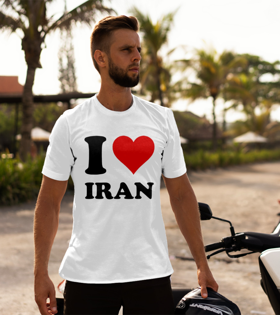 I Love Iran Heart Symbol Patriotic Expression T-Shirt