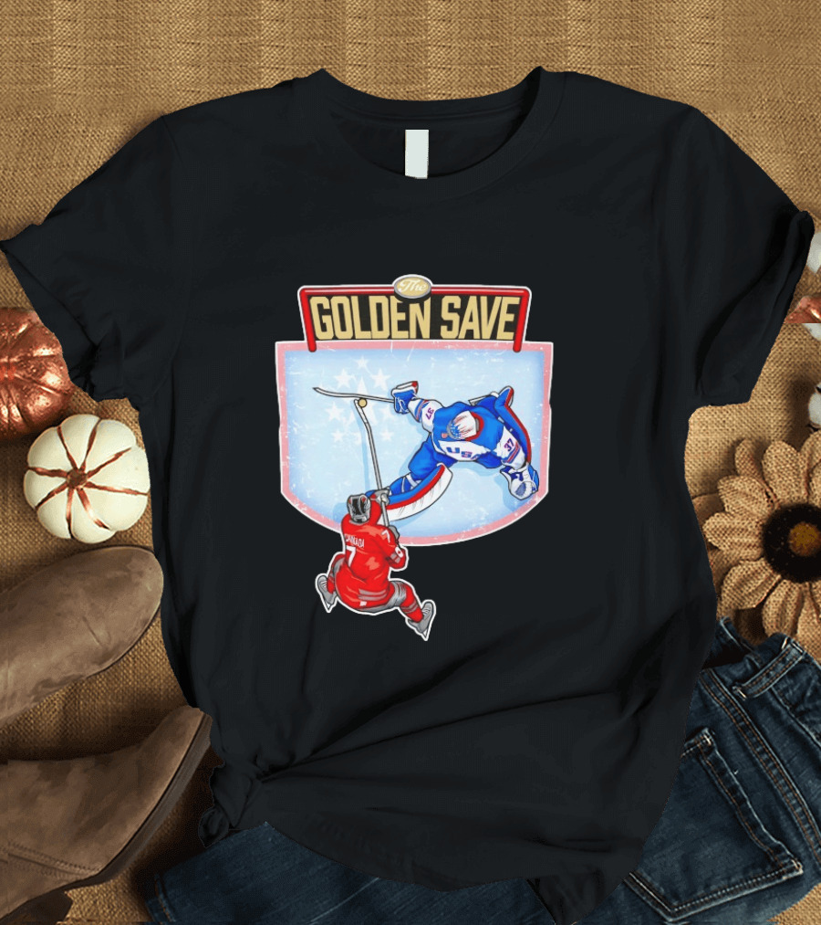 USA Hockey The Golden Save Canada Matchup T-Shirt