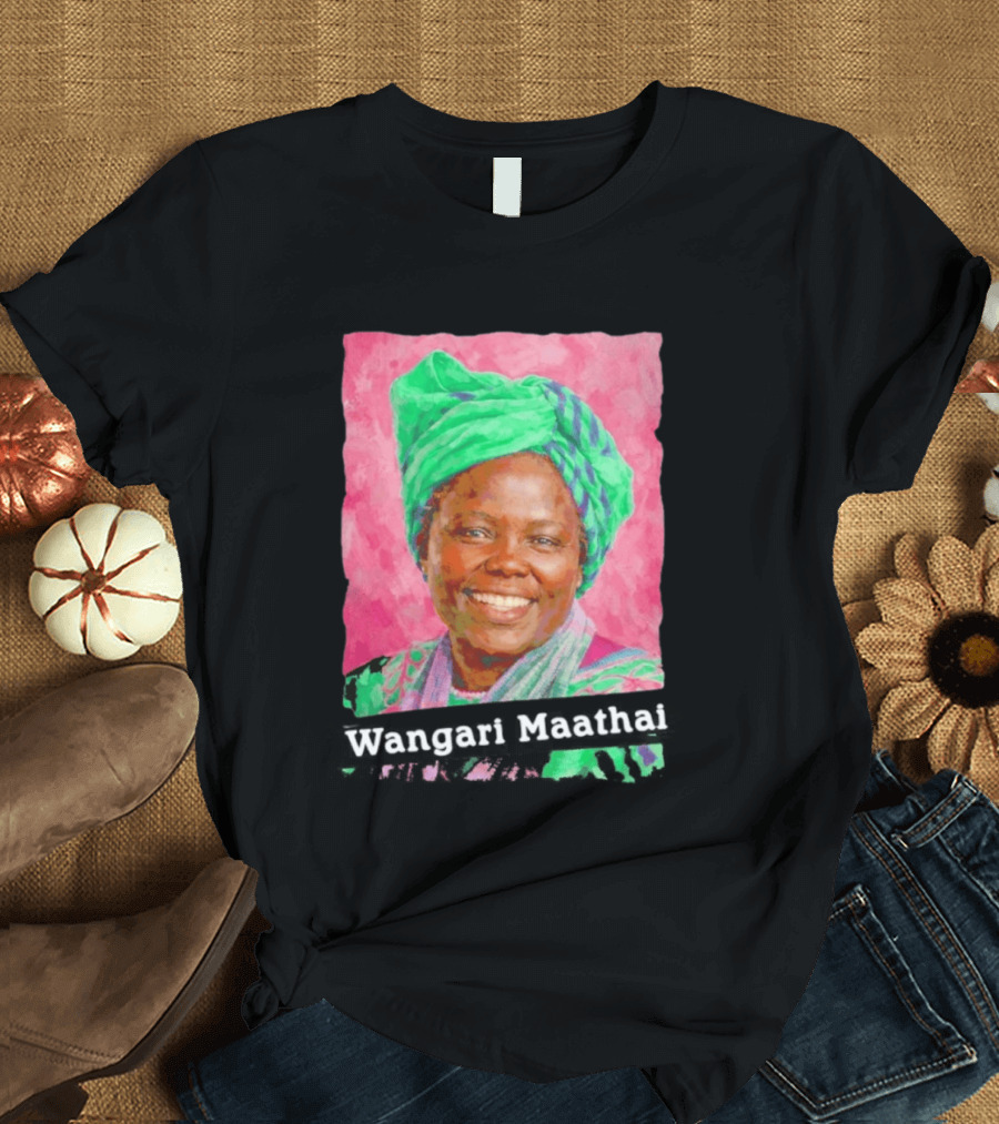 Wangari Maathai Green Turban T-Shirt