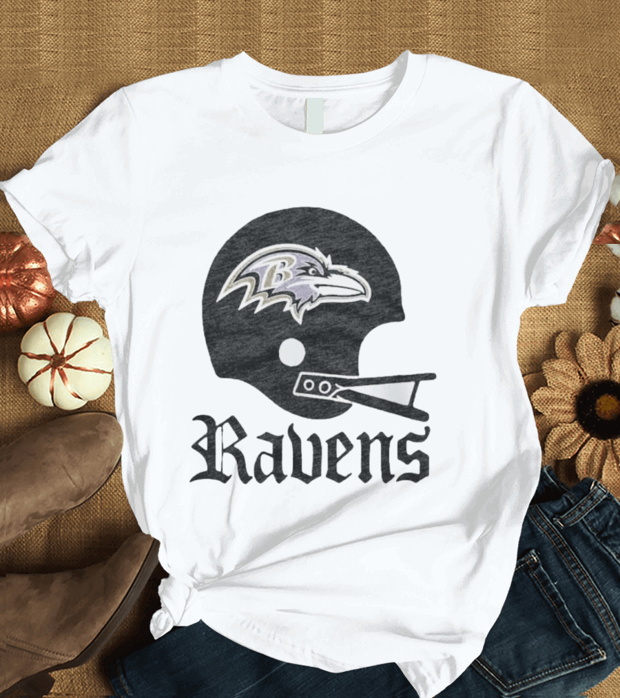 Baltimore Ravens Helmet Ravens Football Gear T-Shirt