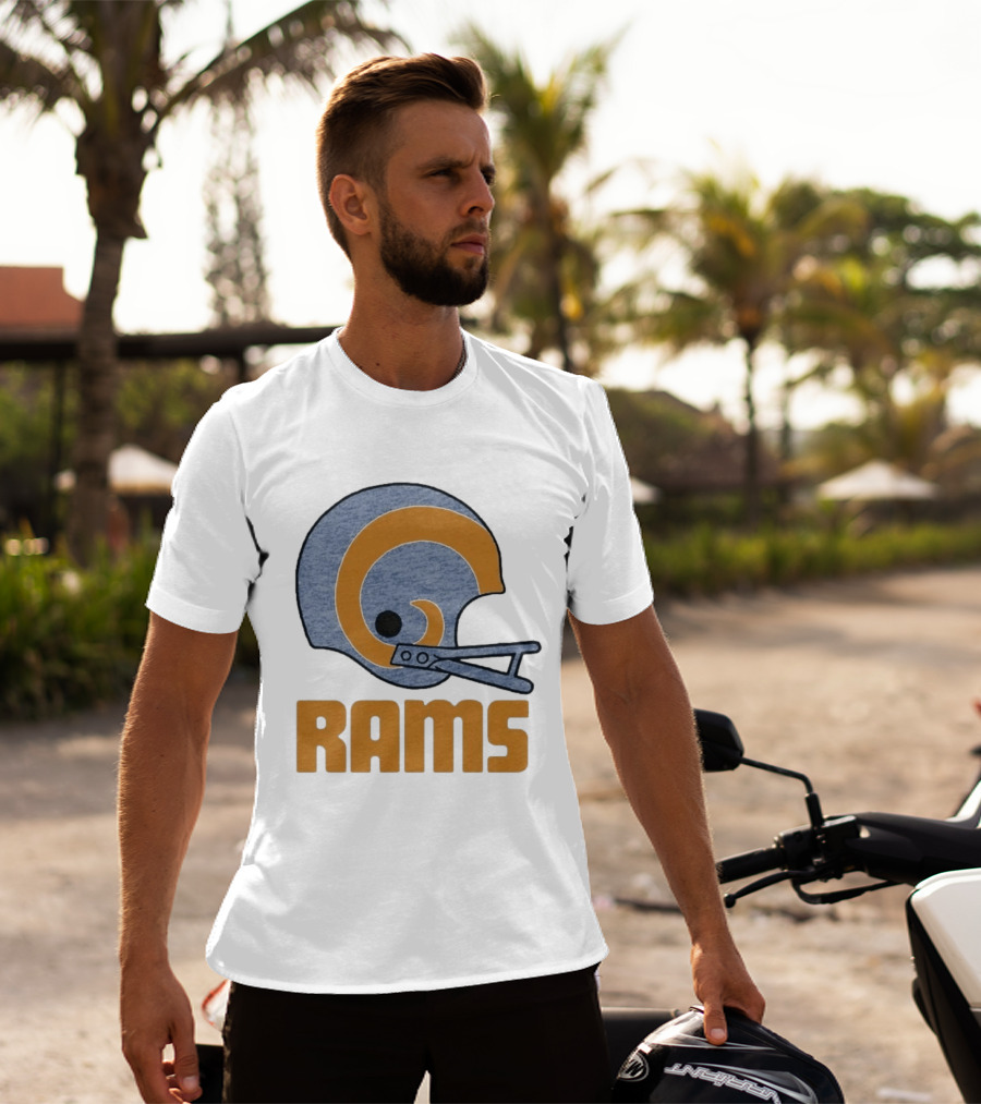 Rams Helmet Classic Football Team T-Shirt