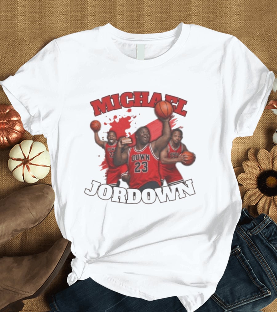 Michael Jordown Basketball Player 23 Red Jersey T-Shirt