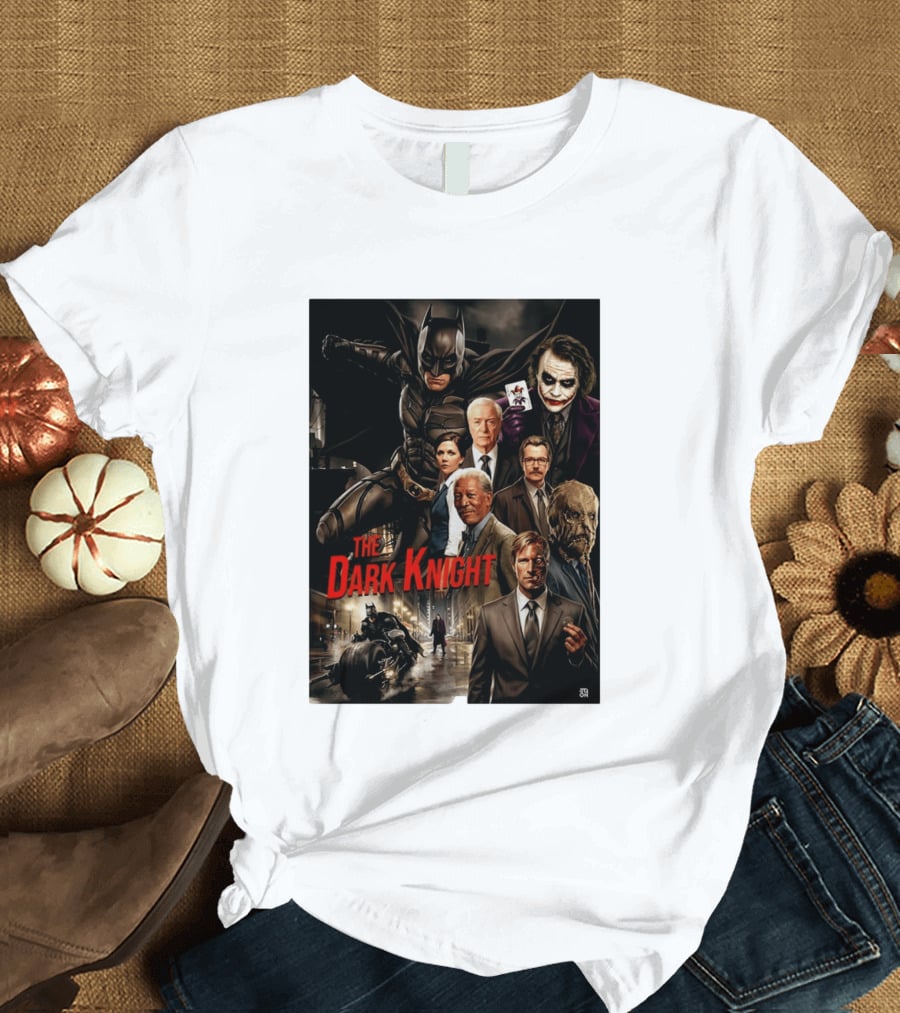 The Dark Knight Movie Characters Batman Joker Villains T-Shirt