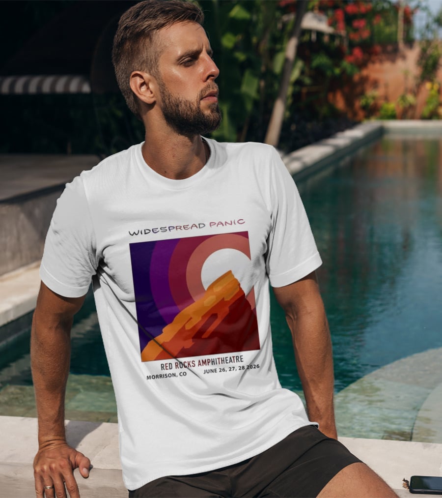 Widespread Panic Red Rocks Amphitheatre Morrison CO June 26 27 28 2026 T-Shirt