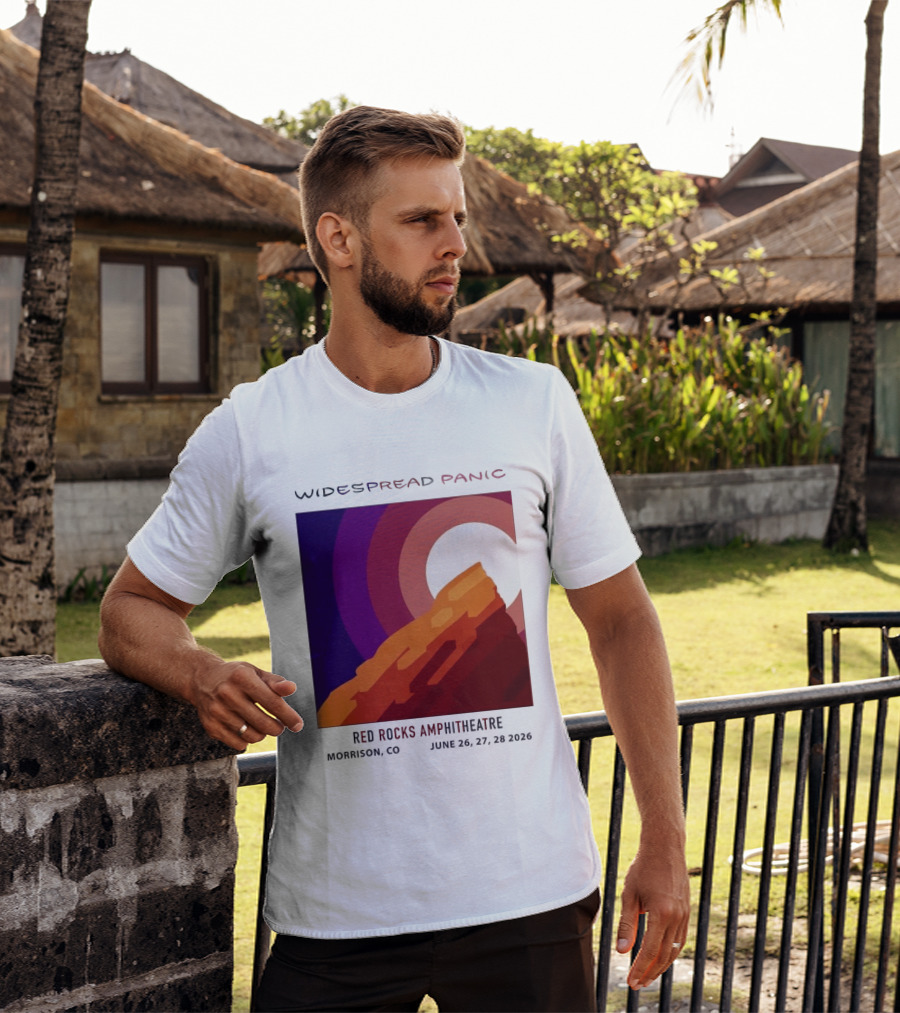 Widespread Panic Red Rocks Amphitheatre Morrison CO June 26 27 28 2026 T-Shirt