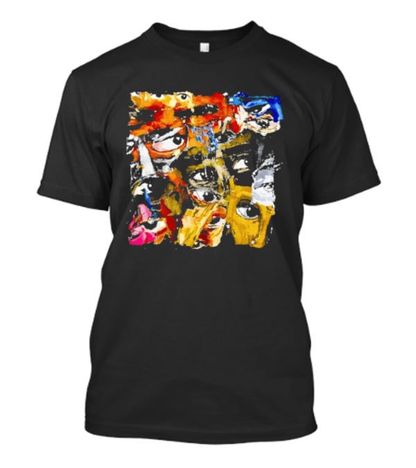 Eyes Don't Lie Colorful Abstract Expressionist Brushstroke T-Shirt