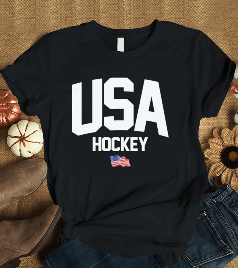 USA Hockey American Flag T-Shirt