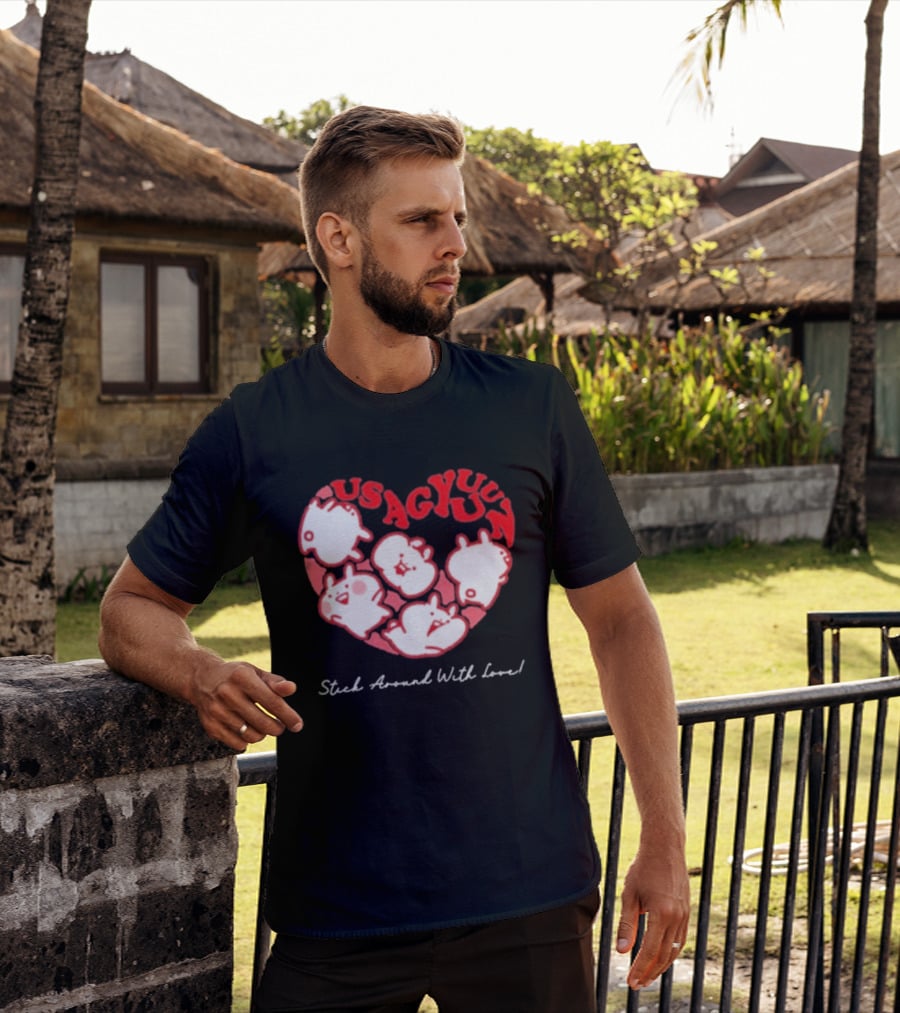 Usagyuuun 9th Anniversary Stick Around With Love T-Shirt