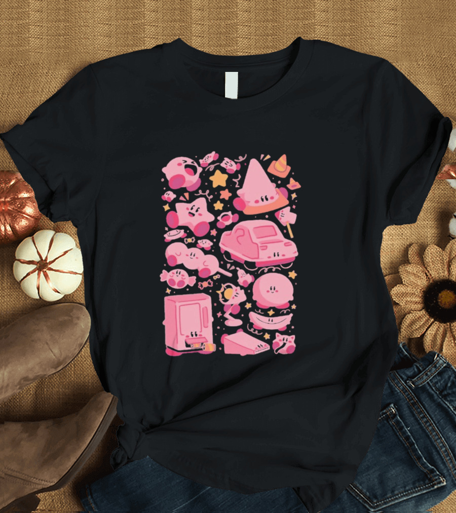 Pink Overload Arigatees Studio Whimsical Cute Cartoons T-Shirt