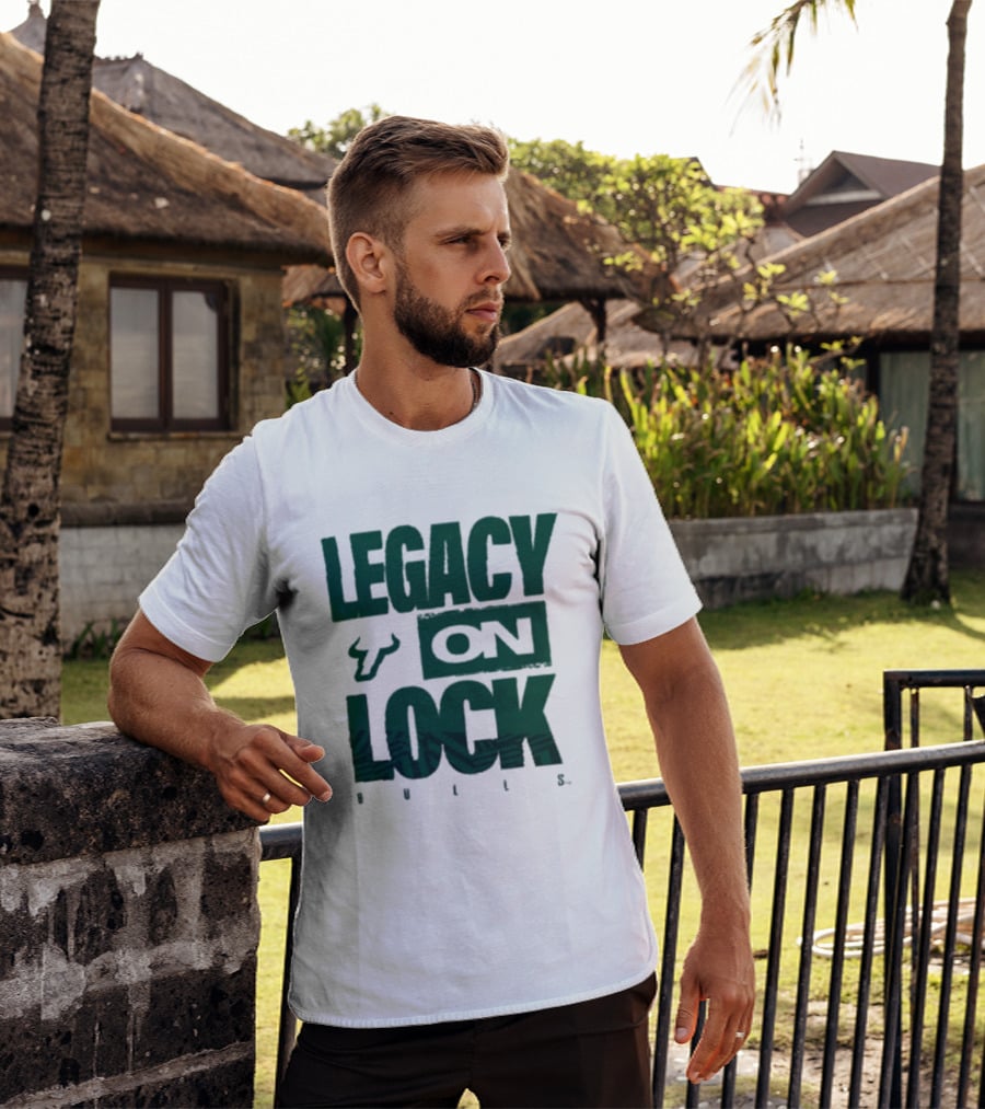 South Florida Bulls Legacy On Lock Bench Basketball T-Shirt