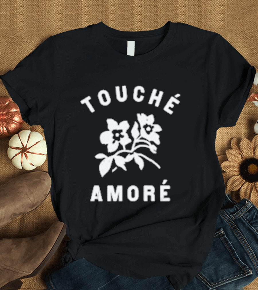 Touche Amore Floral Design It Was Time This Whole Time T-Shirt