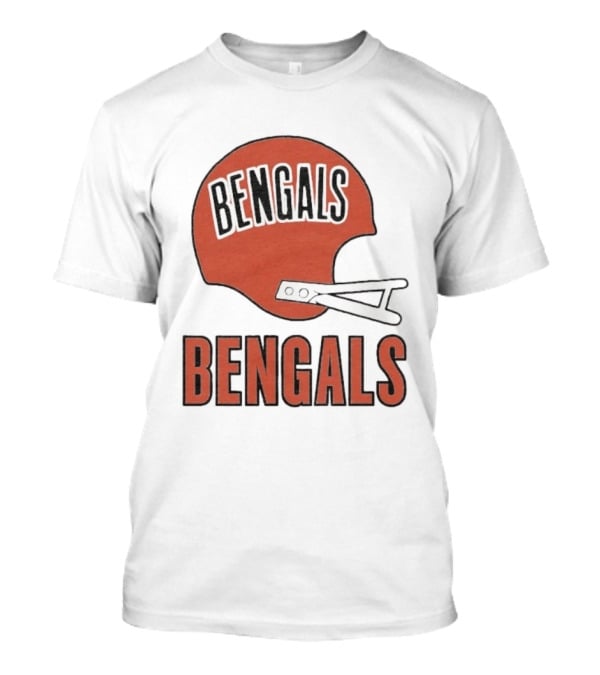 Bengals Big Helmet Cincinnati Football Team Retro Fan Gear T-Shirt