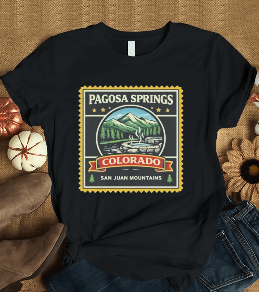 Pagosa Springs Colorado San Juan Mountains Hot Springs Scenery T-Shirt